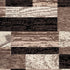 12' Black Brown And Beige Patchwork Runner Rug